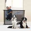 2-Pack Dog Gate for Stairs Pet Gates for The House: Dogs Screen Mesh Gate for Doorways Stairways Indoor Safety 29 inches Tall, 38 inch Wide