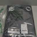 NICETOWN Pitch Black Solid Thermal Insulated Grommet Blackout Curtains/Drapes for Bedroom Window (2 Panels, 42 inches Wide by 63 inches Long, Black)