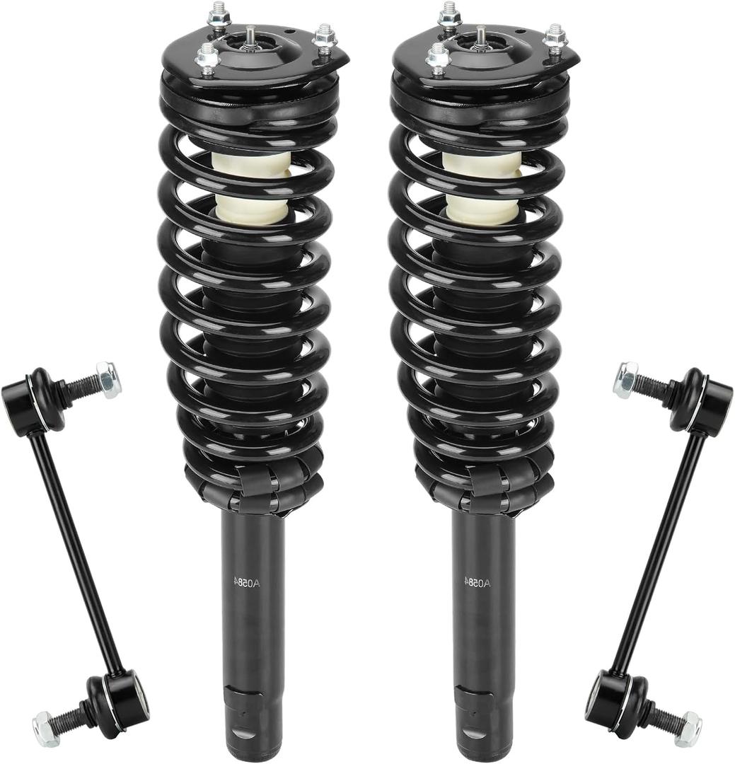 Front Strut Assembly & Sway Bar Links for 2010-2012 Ford Fusion 2.5L, 10-11 Mercury Milan, Shock Absorbers Replace 272596 4PCS