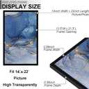 Fxojyvo 14x22 Picture Frame Set of 3, Black Frame for 14 x 22 Inch Picture Poster Photo, Light Weight and High Transparent 14 by 22 Frame for Wall - 3 Pack/Black/14 x22