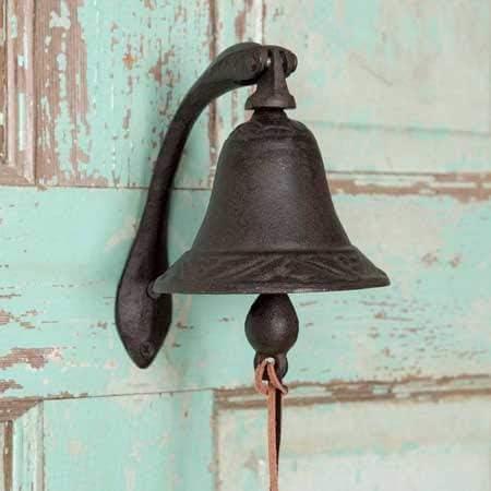 Wlayu Iron Logan Dinner Bell - Feel The Vibe of Traditional Family Meals and Gatherings. Made of Heavy Cast Iron