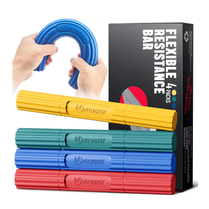 FitBeast Flex Therapy Bar, Tennis Elbow Therapy Bar - Ideal for Relieve Tendonitis Pain & Improve Grip Strength, Fitness Resistance Bar for Golfers Elbow & Tendinitis, Twist Bar for Physical Therapy