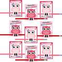 2 x 36 Pcs Valentine's Day Cards with Pencils Valentine Cards with Pencil Inserted Mazes Funny for Party Gift (Pink,Red,You're A Hoot)
