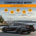 JMTBNO 57 Inch Universal Rear Spoiler Wing,Carbon Fiber Car Wing Trunk Spoiler Aleron Trasero Compatible with 2018-2022 8th Gen Camry LE SE XLE XSE TRD 2018-2022 10th Gen Honda Accord