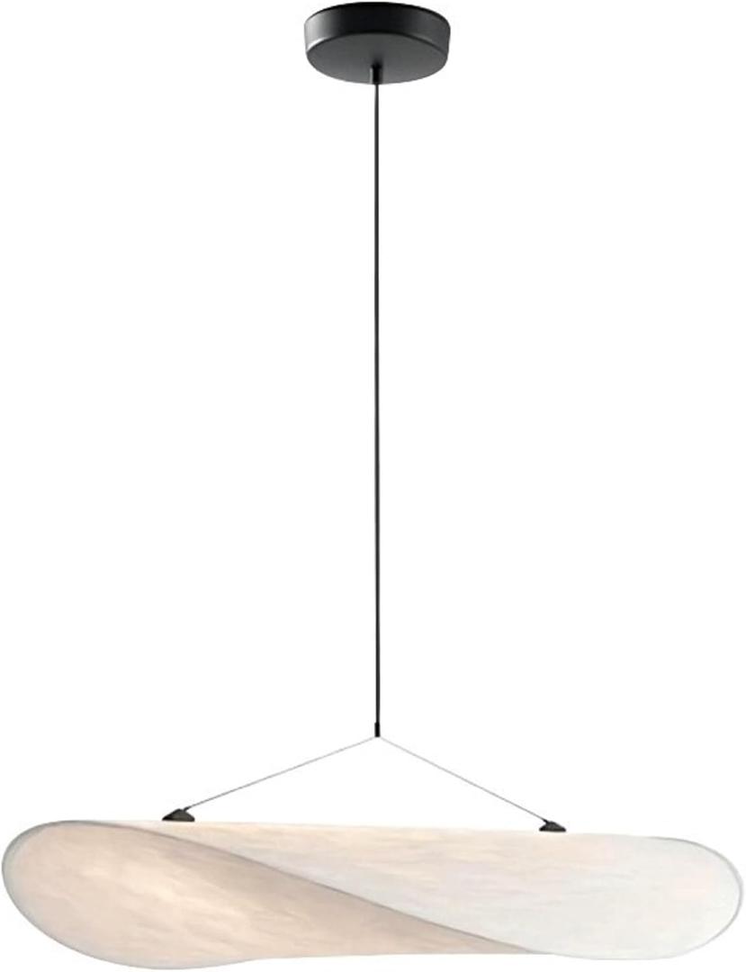 Japanese Style Bedroom LED Pendant Lights Designer Famous Restaurant Nordic Chandelier Art Silk Fabric Hanging Ceiling Light 3 Color Chandelier for Dining Room Living Room(40cm)