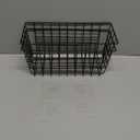 MaraFansie Hanging Kitchen Baskets Wire Storage Basket Over the Cabinet Door Organizer, No Drilling Adhesive Basket for Cabinet Pantry Organization and Kitchen, Bathroom, Storage, 2 Pack, Black