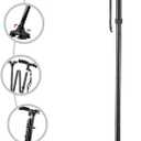 Walking Cane with LED Light for Seniors Men Women, Adjustable Folding Canes for Elderly, Ergonomic Handle & All Terrain Shock Absorbing Base, Walking Sticks for Indoor Outdoor Travel Hiking Support