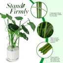 LEOBRO Tomato Cage, 2 PCS Small Plant Support Cage Rust Resistant Garden Ring Stake Plant Support for Tomato, Trellis, Climbing Plant, Flower, Plant Cages for Small Plants,17.7" H