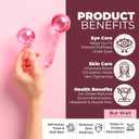 Ice Globes for Face 2Pcs Freezer Safe Ice Globes for Facials, Skin Tightening & Anti-Aging Reusable Facial IceGlobes for Reduction of Puffiness & Wrinkles of Face, Neck & EyesPink