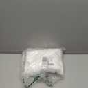 NICETOWN White Linen Sheer Curtains and Drapes 84 inches Long, Rod Pocket & Back Tab semitransparent with Light Through Vertical Window Treatments for Sliding Glass Door & Living Room, 52"W, Set of 2