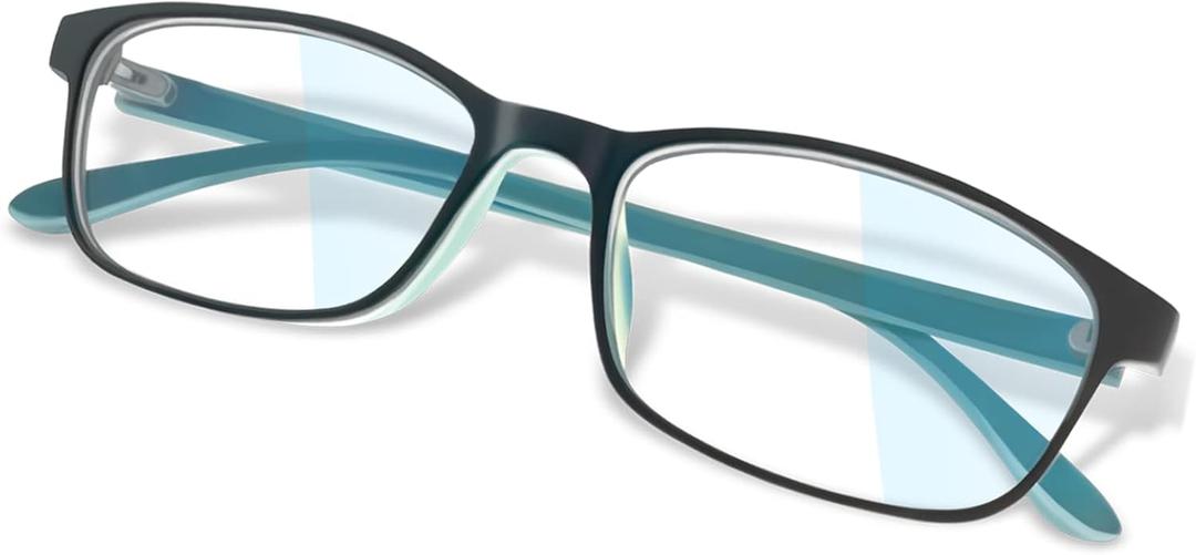 JEERO Blue Light Blocking Glasses - Lightweight Frame Computer Glasses, Anti Eyestrain & UV Glare, Non-Prescription