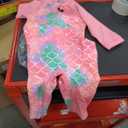 weVSwe Baby Girl Toddler Rash Guard Swimsuit Sun Protection Beachwear Zipper Bathing Suit 0-3 Years (18-24 Months, Green Fish Scales)