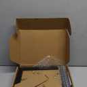 Hongkee 5x7 Picture Frame Set of 4, Made of Real Glass and Black Wooden Frame, 5 by 7 Photo for Wall or Tabletop - Display Picture 4x6 with Mat or 5x7 Without Mat