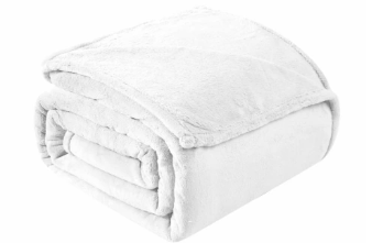 Modavari Home Fashions Rolled Blanket - White