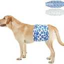 Dono Dog Diapers Male 40ct Disposable Male Dog Wraps Super Absorbent Doggie Puppy Diapers Rapid-Dry Technology Belly Bands for Male Marking, Excitable Urination, Training Large