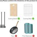 Cutting Board Organizer(1 Pc),Kitchen Cabinet Dividers for baking sheets,Bakeware Holder with 5 Slots,Space Saving,for used to Baking Tray and Chopping Storage