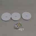 3 Pack Motion Sensor Light, 8 LEDs Rechargeable Night Light, with USB Cable & Magnetic Patch, 3 Modes, Cordless Safe Wall Light for Kitchen, Bookshelves, Drawers - 3000K Warm White