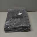 PLEASOR Front Door Mat, Absorbent Dirt Trapper Welcome Door mat Indoor, Non Slip Machine Washable Entryway Rug, Low Profile Doormat, Dog Door Mat for Muddy Paws and Shoes, 32x47, Grey