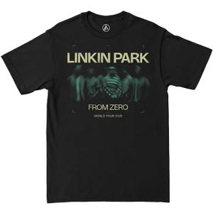 Linkin Park Unisex Adult Official Merch Linkin Park from Zero Blurry Portrait Tour Tee (Black, XXL)