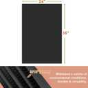 Falling in Art 24x36 Corrugated Plastic Board, 3 Pack Coroplast Plastic Sheet, 3/16 Inch Thick Black Double-Sided Blank Poster Board for Indoor and Outdoor Use