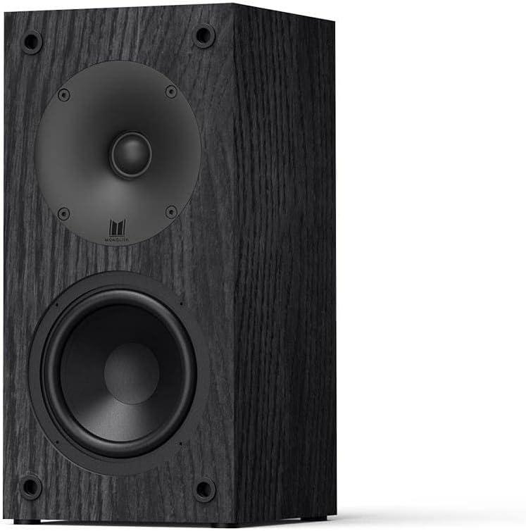 Monolith B4 Bookshelf Speaker (Each) Powerful Woofers, Punchy Bass, High Performance Audio, for Home Theater System - Audition Series