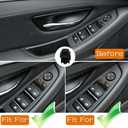 Car Door Handle for BMW 5 Series F10 F11 2011-2016 Interior Door Handles Replace Cover Car Door Handle Assembly 520i 528i 530i 535d 535i 550i (Black, Main Driver)