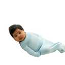 Swaddelini Swaddle Sleep Sack, Easy-to-Use Baby Sleep Sack, Helps Babies Sleep Longer, 0-3 Months, 6-12 Pounds, Made in USA, Blue