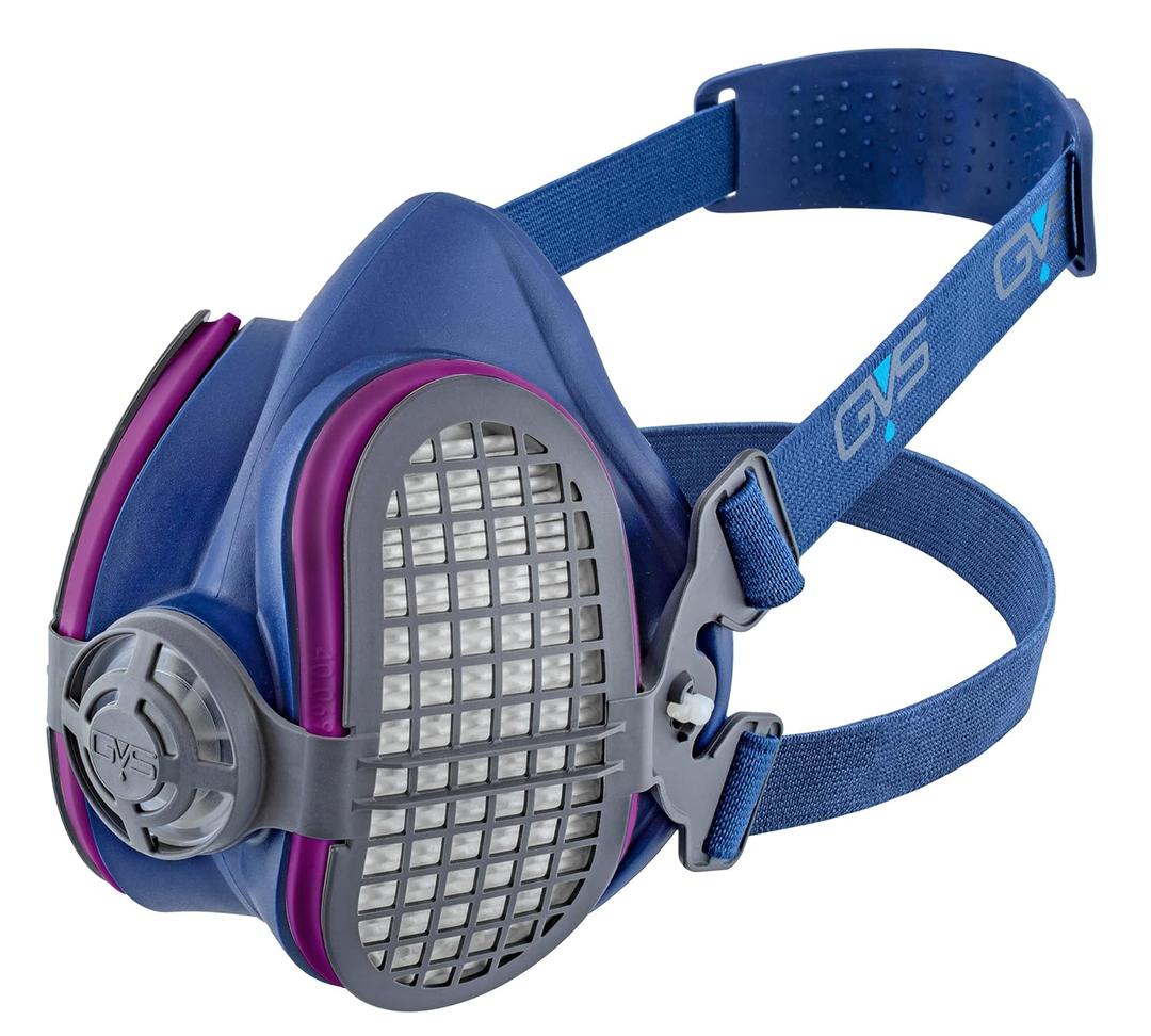 Hespa Elastomeric Half Mask Respirator with Source Control with Replaceable and Reusable Filters Included, size S/M