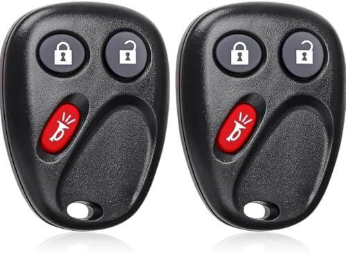 3-Button Key Fob Replacement: Keyless Entry Remote Control for 2003-2006 Chevy Avalanche Equinox Silverado Suburban Tahoe, GMC Sierra Pontiac Torrent, Saturn Vue Cadillac Escaladex, LHJ011, 315Mhz