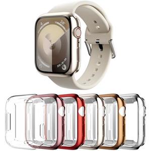 Rc-Z Case for Apple Watch Series 9/8/7 41mm, [12-Pack] Soft TPU Screen Protector Ultra-Thin Full Face Cover Replacement Bumper Accessories for iPhone Watch iWatch Series 9/8/7 41mm