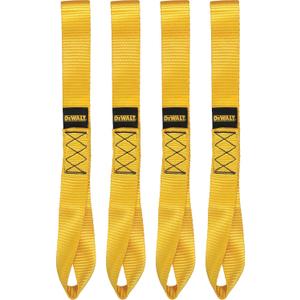 DEWALT 1.7"×18"×11,000 lbs Heavy-Duty Soft Loops Tie-Downs, 4 Pack