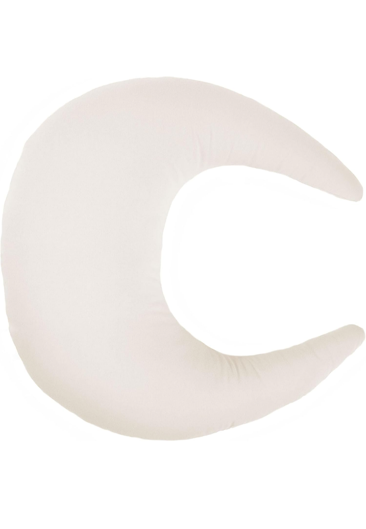 snuggle me Organic Nursing Pillow - Bottle & Breastfeeding Pillow with Organic Cotton Cover & Fiberfill, Machine Washable, Newborn Essentials Must Haves (Natural)