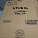 Keurig K-Express Single Serve K-Cup Pod Coffee Maker, 3 Brew Sizes, Strong Button Feature, 42oz Removable Reservoir, Warm Stone