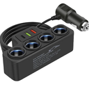 Multi-Function Cigarette Lighter Splitter, Cell Phone Charger, Car Charger, 4 Cigarette Lighter Sockets, 1 PD Fast Charger Port 2-Port USB Power Adapter for Cell Phones, car Charger Adapter