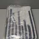 GarveeHome Beige Black 2x3 Washable Area Rug for Entryway: Modern Striped Washable Entryway Area Rug Striped Modern Non Slip Low Pile Doormat for Kitchen Soft Stain-Resistant Doormat.