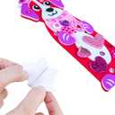 Winlyn 24 Sets Valentine's Day Dog Ornaments Decorations DIY Valentine Puppy Craft Kits Foam Bookmark with Heart Dog Valentine Stickers for Kids School Classroom Activities Party Favors Gift Exchange