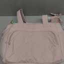 BAGSMART Lunch Bag Women Large Lunch Box Insulated Tote Bag with Multi-Pockets Quilted Puffy Tote for Work, Outdoors (06-Baby Pink)