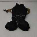 BRKURLEG Black Dog Coat with Harness, Dog Winter Jacket, Dogs Onesie Body Warm Jackets, Small Dogs Winter Coats Reflective Windproof Warm Cold Weather Coats, Pet Waterproof Jacket Hiking XL