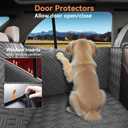 Waterproof SUV Dog Car Seat Cover for Back Seat | Hard Bottom, Non-Slip, Easy Clean, Quick Install 10s, Compatible Most SUV (Not for Models with Rear Quarter Windows)