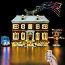 Kyglaring LED Light Kit Compatible with Lego Home Alone 21330 Building Set - Upgraded Original Movie Sound & Christmas Window Lights & Remote Control (Lights Only, Model not Included) Ultimate Edition