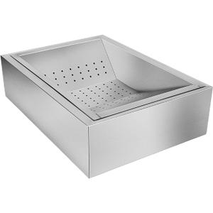 Stainless Steel French Fries Holder for Fast Food Service, 52x38x14cm Stainless Steel French Fries Holder for Fast Food Service, 52x38x14cm