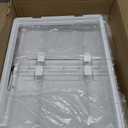 24QT 2Packs Clear Craft Organizers and Storage with Trays