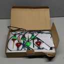 Multicolor Christmas Bubble Lights, 11Ft Christmas Tree String Lights with 7 Vintage Xmas Lights, Bubble Fluids Light for Holiday Decor C7/E12 Candelabra Base -Green Wire