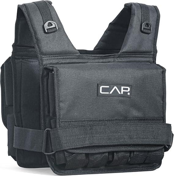 CAP Adjustable Weighted Vest 20lbs-S for Strength Training, Running & Workouts, Weight Vest for Men & Women, Fitness Training Vest