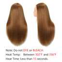 Opini Mannequin Head with 80% Human Hair - Straight, 26"-28" Doll Head for Cosmetology & Hairdresser (#27 Light Brown)