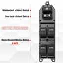 84820-0R040 Master Power Window Switch Driver Side Compatible with Tundra 2014 2015 2016 2017 2018 2019 2020 2021(4 AUTO Blue Lamp)
