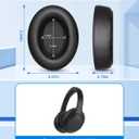 Link Dream Ear Pads for Sony WH-1000XM3 Soft Protein Leather Memory Foam Replacement Earpads Ear Cushions