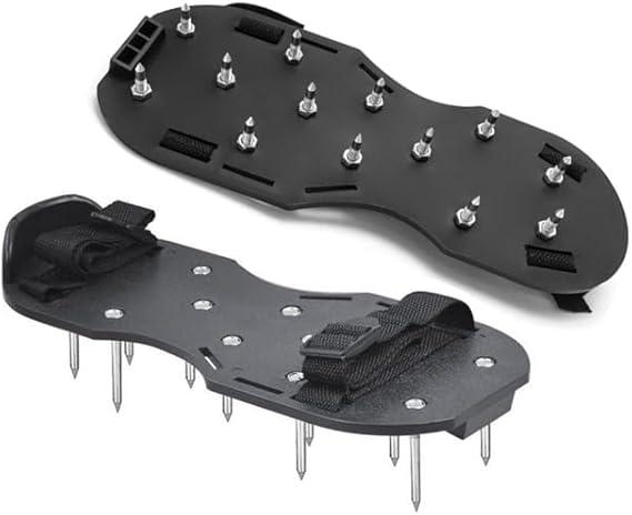 Fully Assembled Spiked Shoes with Sharp Short Spikes for Epoxy Floor Coating, Self-Leveling Floor, Cover Installation