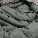 Bedsure Super King Plus Comforter Set, Forest Green Soft Prewashed Bedding for All Seasons, 3 Pieces GentleSoft Bed Set, 1 Lightweight Comforter (128"x120") and 2 Pillowcases (20"x36")