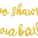 BEISHIDA Gold Go Shawty It's Your Birthday Banner - 11.4Feet,NO DIY - Hip Hop Theme Glitter Happy Birthday Banner - Pre-Strung - Gold Rap Theme Happy Birthday Sign for Man Women birthday Party Supply